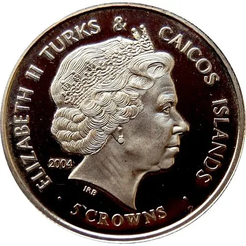 5 крон 2004, Королевские регалии Великобритании - Державный шар [Теркс и Кайкос]