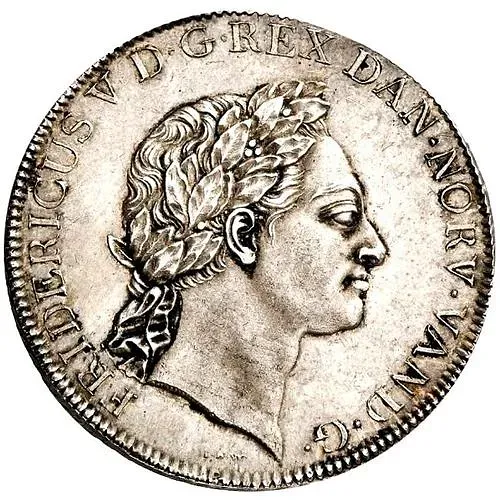 1 спесие далер 1764, Инициалы под портретом "IHW" [Дания]