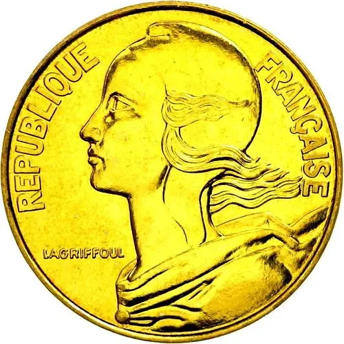 20 Centimes 1994, Bee, mint mark: "Bee" to the right of the year [France]