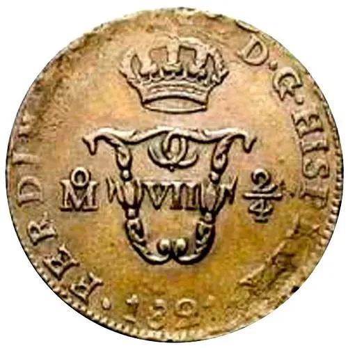 ¼ реала 1814-1821, 2/4 Senal [Мексика]