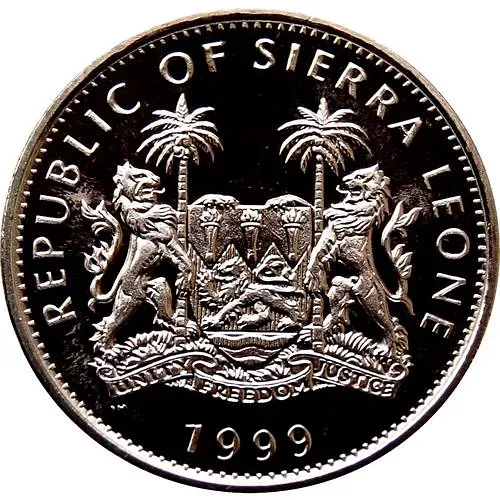 1 доллар 1999, Свадьба Принца Эдварда и Софи Рис-Джонс [Сьерра-Леоне]