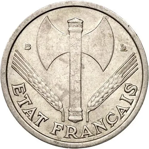 1 франк 1944, В, ÉTAT FRANÇAIS [Франция]