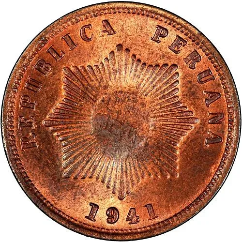 2 сентаво 1941 [Перу]