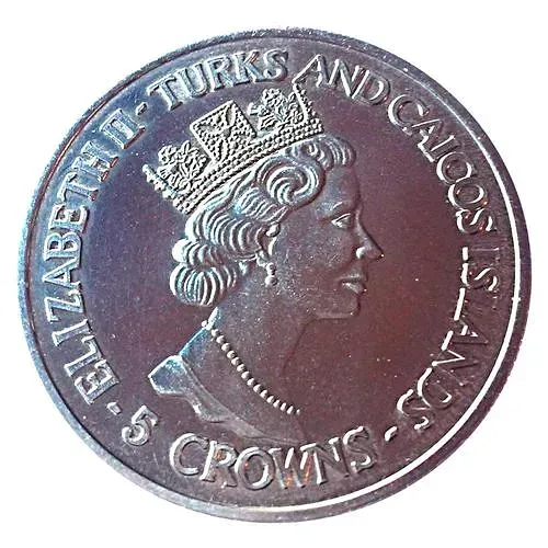 5 крон 1994, Чемпионат мира по футболу 1994 - Англия чемпион 1966 [Теркс и Кайкос]