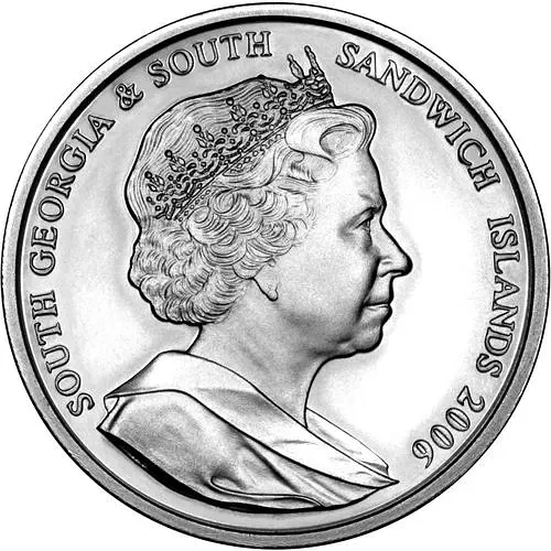 2 фунта 2006, 80 лет со дня рождения Королевы Елизаветы II /свадьба Елизаветы II и Филиппа/ [Южная Георгия и Южные Сандвичевы Острова]