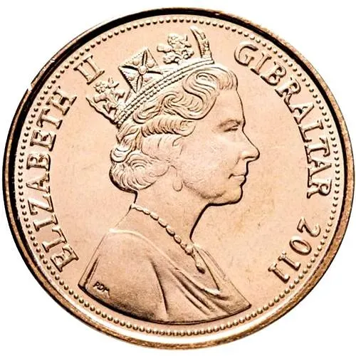 1 пенни 2011 [Гибралтар]