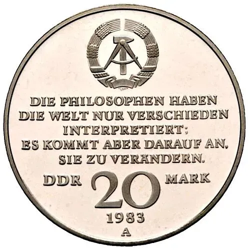 20 марок 1983, Карл Маркс [Германия / ГДР]