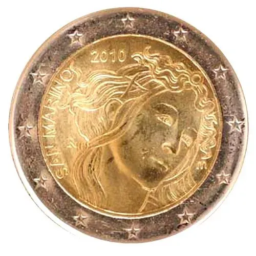 2 евро 2010, 500 лет со дня смерти Сандро Боттичелли [Сан-Марино]