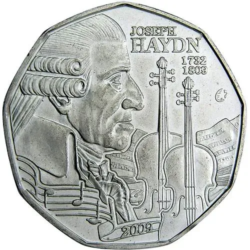 5 евро 2009, 200 лет со дня смерти Йозефа Гайдена [Австрия]
