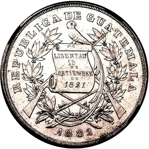 1 песо 1882-1889 [Гватемала]