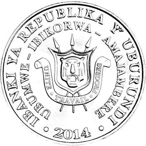 5 франков 2014, куропатка [Бурунди]