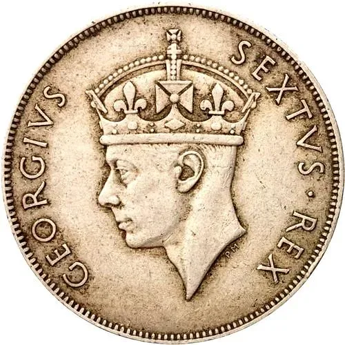 1 шиллинг 1949, KN, знак монетного двора: "KN" - Кингз Нортон Металл, Бирмингем [Восточная Африка]