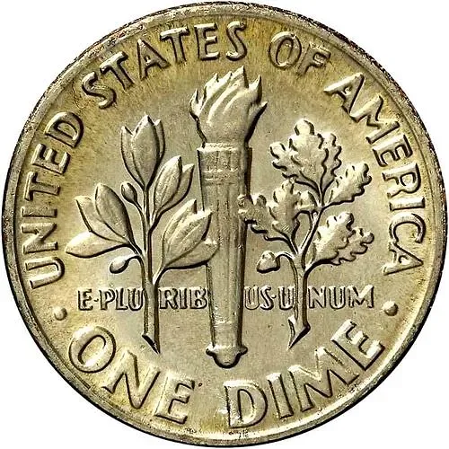 10 Cents 1976, D, Mint Mark "D" - Denver [USA]