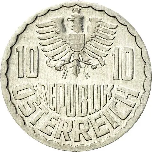 10 грошей 1975 [Австрия]