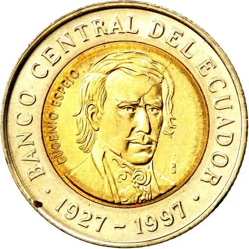 1000 Sucres 1997, 70th Anniversary of the Central Bank [Ecuador]