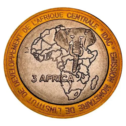 4500 франков 2007, Иоанн Павел II [Центральноафриканская Республика (ЦАР)]