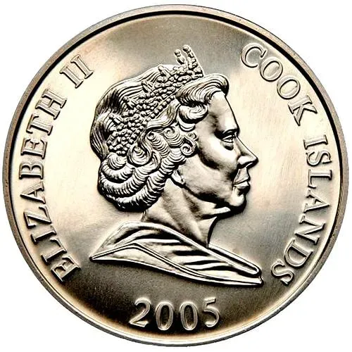 1 доллар 2005, XX зимние Олимпийские Игры, Турин 2006 [Острова Кука]