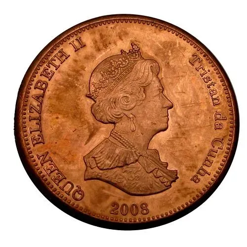 1 пенни 2008 [Тристан-да-Кунья / Острова Святой Елены, Вознесения и Тристан-да-Кунья]