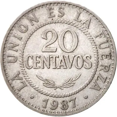 20 сентаво 1987 [Боливия]