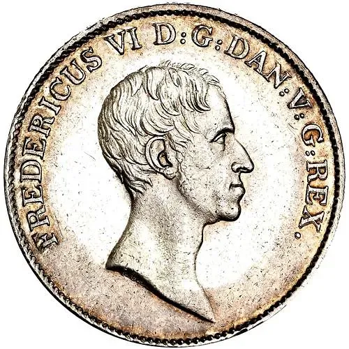 1 спесие далер 1820-1839 [Дания]