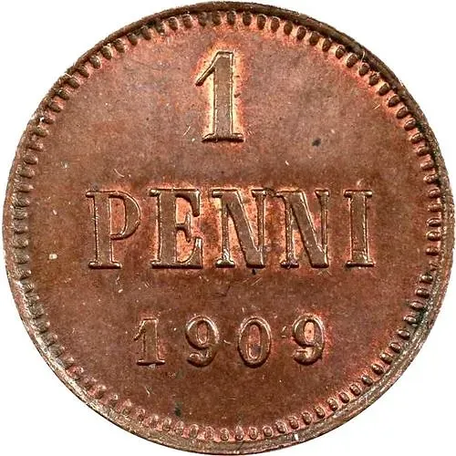 1 пенни 1909