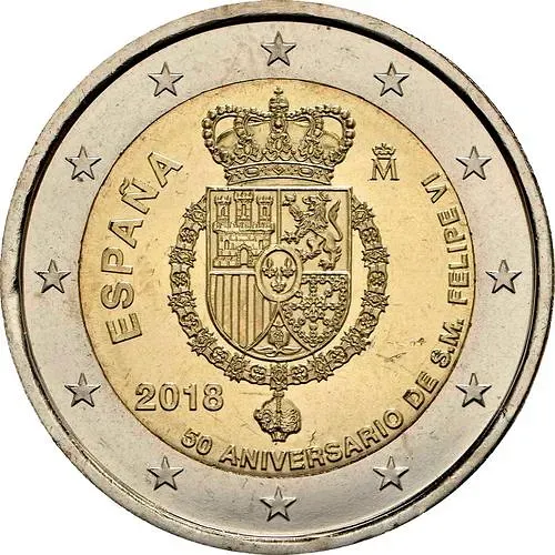 2 евро 2018, Филипп VI [Испания]