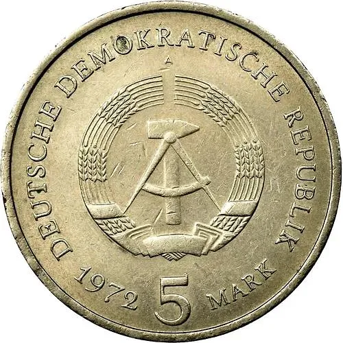 5 марок 1972, Мейсен [Германия / ГДР]