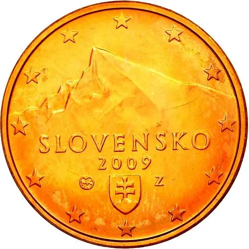 5 евроцентов 2009-2019 [Словакия]