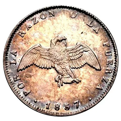 ½ десимо 1851-1859 [Чили]