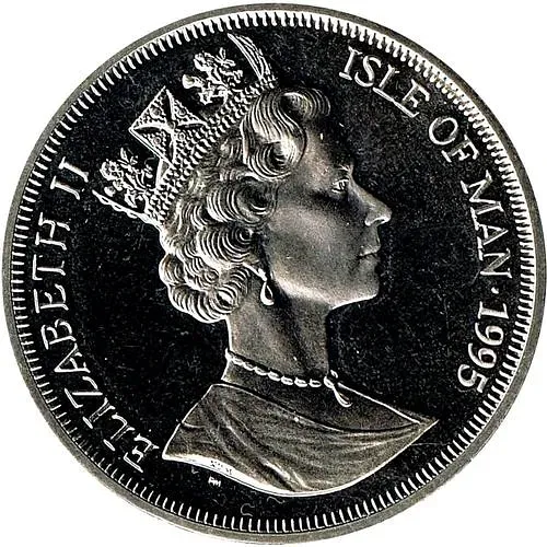 1 крона 1995, Александр Флеминг, пенициллин [Остров Мэн]