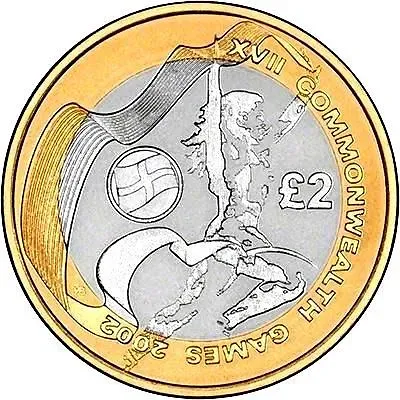 2 фунта 2002, флаг Англии [Великобритания]