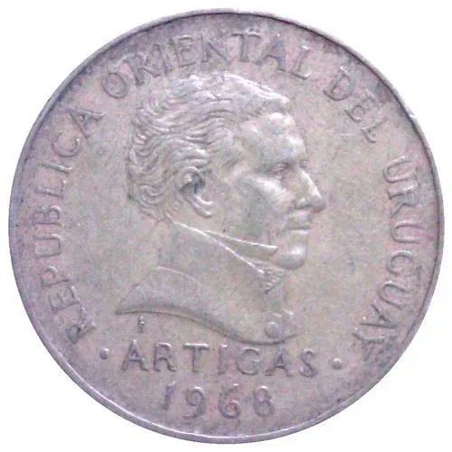 10 песо 1968 [Уругвай]