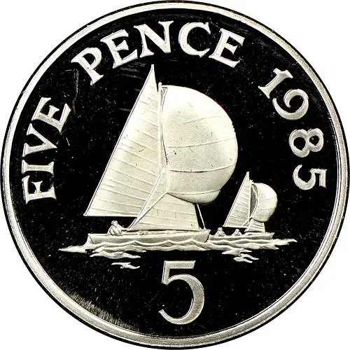 5 пенсов 1988 [Гернси]