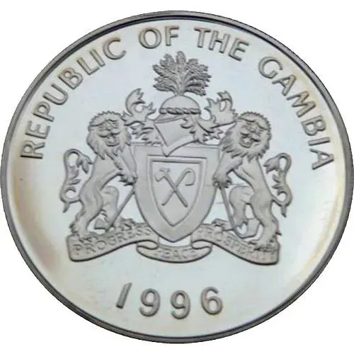 10 даласи 1996, 70 лет со дня рождения Королевы Елизаветы II [Гамбия]