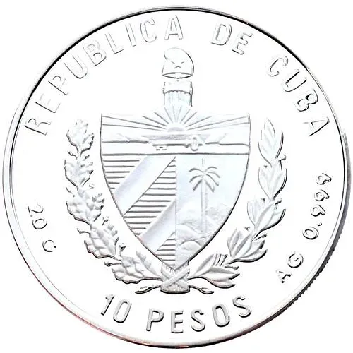 10 песо 1994, Карибская фауна - Атлантический парусник (Istiophorus albicans) [Куба]