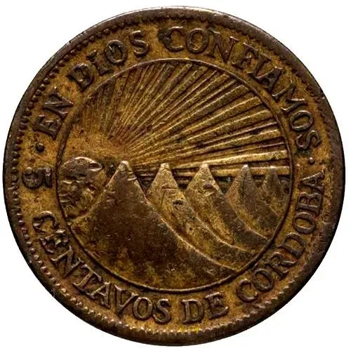 5 сентаво 1943 [Никарагуа]