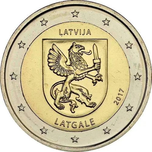 2 евро 2017, Исторические области Латвии - Латгалия [Латвия]