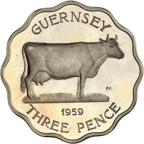 3 пенса 1959 [Гернси]