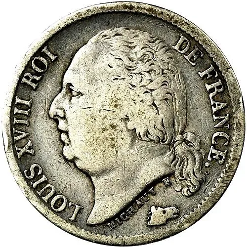 ½ франка 1816-1824 [Франция]