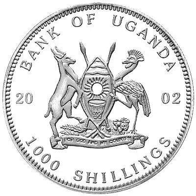 1000 Shillings 2002, Black Fish [Uganda]