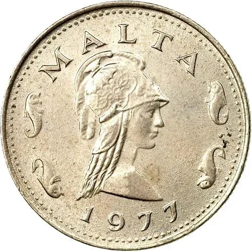2 цента 1977 [Мальта]