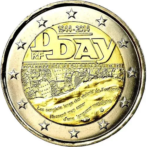 2 евро 2014, 70 лет высадке в Нормандии [Франция]