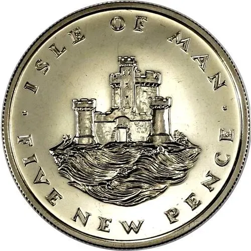 5 новых пенсов 1971 [Остров Мэн]