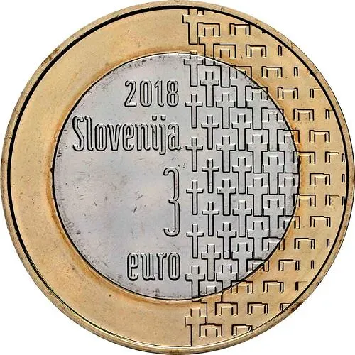 3 евро 2018, 100 лет окончанию Первой мировой войны [Словения]