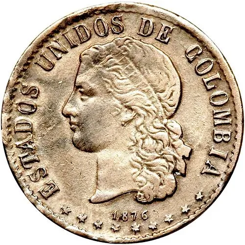 20 сентаво 1875-1885 [Колумбия]