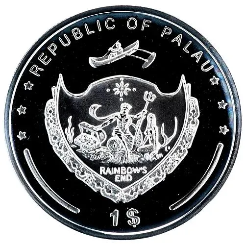 1 доллар 2009, Вымирающие виды - Бисса (Eretmochelys imbricata) [Палау]