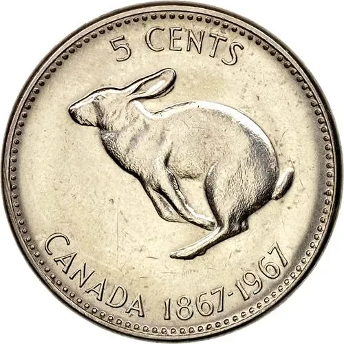 5 центов 1967, 100 лет Конфедерации Канада [Канада]