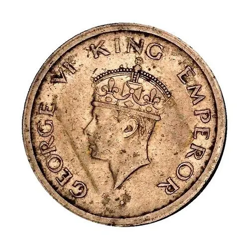 1 рупия 1947, без обозначения монетного двора [Индия / Британская Индия]