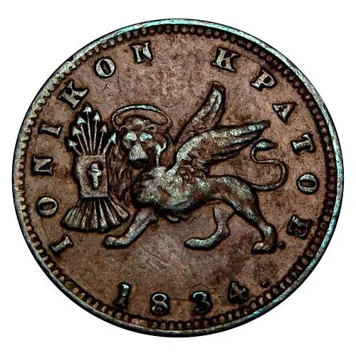 1 лепта 1834 [Греция / Ионические острова]