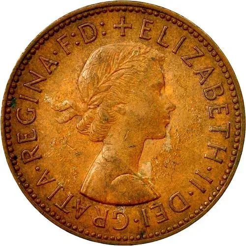 1/2 пенни 1966 [Великобритания]